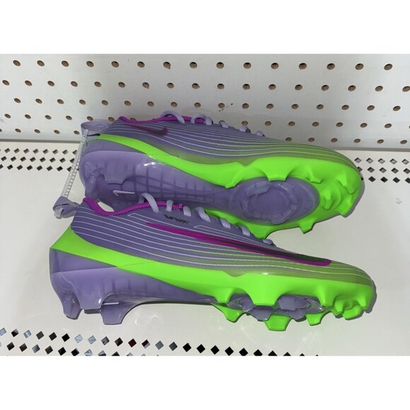 Nike Vapor Speed 3 Mens Football Cleats Size 8 Purple Neon Green Black
